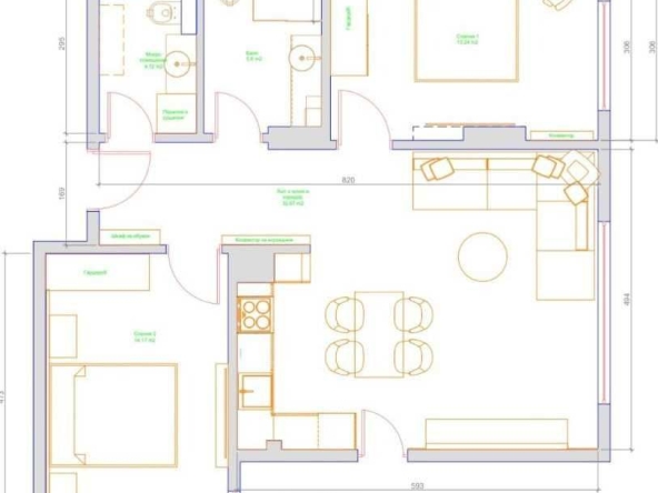 Тристаен апартамент в Пловдив, Каменица 2 - 102 кв.м за 20 €/кв.м - Снимка #1