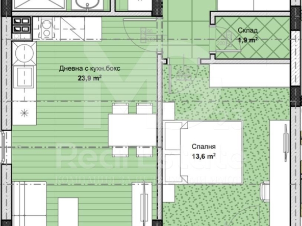 Двустаен апартамент в Пловдив, Остромила - 79 кв.м за 1049 €/кв.м - Снимка #1