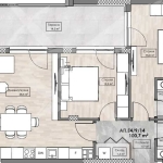 Тристаен апартамент в Пловдив, Кършияка - 113 кв.м за 1087 €/кв.м - Снимка #1