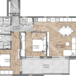 Тристаен апартамент в Пловдив, Кършияка - 113 кв.м за 553 €/кв.м - Снимка #1