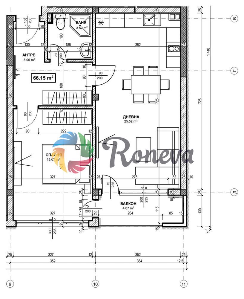 Двустаен апартамент в к.к. Св.Св. Константин и Елена - 70 кв.м за 637 €/кв.м - Снимка #1