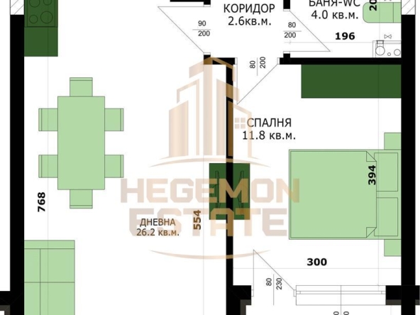 Двустаен апартамент в Варна, Кайсиева градина - 64 кв.м за 1329 €/кв.м - Снимка #1