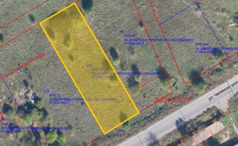 Парцел в с. Чепинци, Област София-град - 2025 кв.м за 77 €/кв.м - Снимка #1