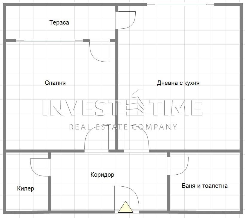 Двустаен апартамент в Варна, Лятно кино Тракия - 54 кв.м за 1322 €/кв.м - Снимка #1