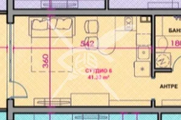 Едностаен апартамент в Поморие - 41 кв.м за 1069 €/кв.м - Снимка #1