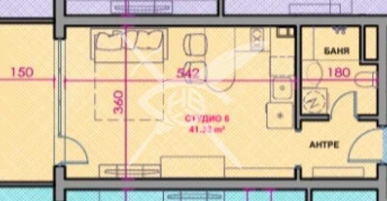 Едностаен апартамент в Поморие - 41 кв.м за 1069 €/кв.м - Снимка #1