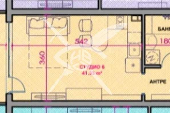 Едностаен апартамент в Поморие - 43 кв.м за 1535 €/кв.м - Снимка #1