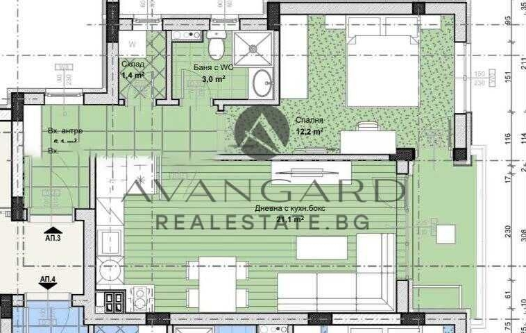 Двустаен апартамент в Пловдив, Остромила - 68 кв.м за 1173 €/кв.м - Снимка #1