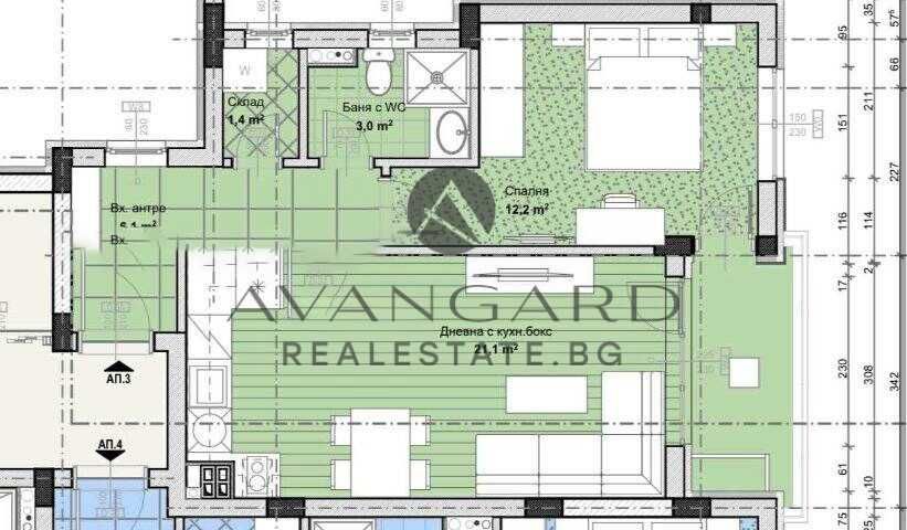 Двустаен апартамент в Пловдив, Остромила - 68 кв.м за 1173 €/кв.м - Снимка #1