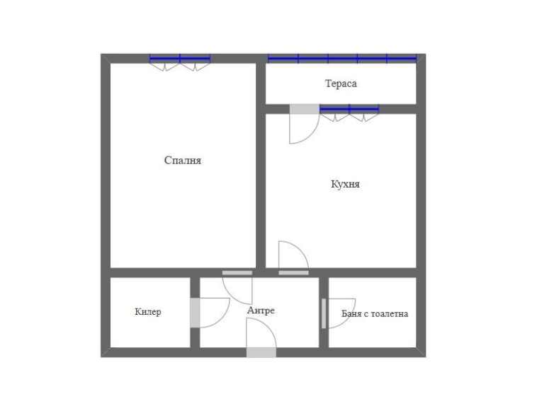 Едностаен апартамент в Бургас, Славейков - 43 кв.м за 1977 €/кв.м - Снимка #1