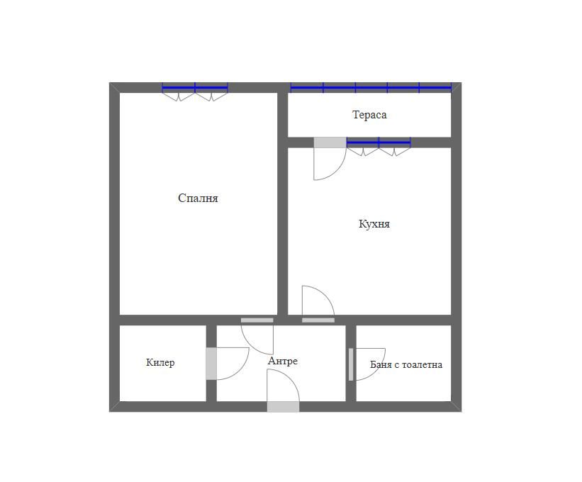 Едностаен апартамент в Бургас, Славейков - 43 кв.м за 1977 €/кв.м - Снимка #1