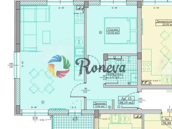 Двустаен апартамент в Варна, м-т Пчелина - 69 кв.м за 1652 €/кв.м - Снимка #1