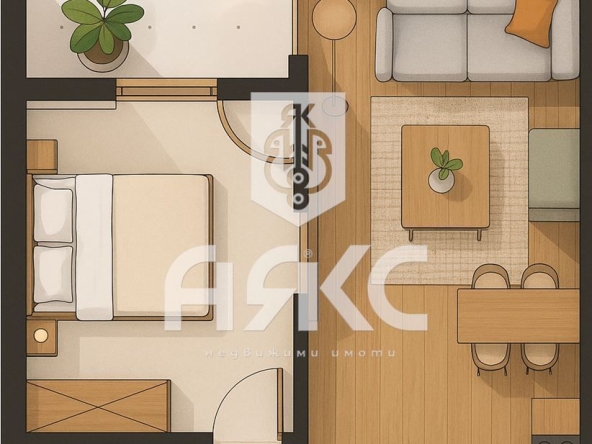 Двустаен апартамент в София, Малинова долина - 60 кв.м за 2100 €/кв.м - Снимка #1