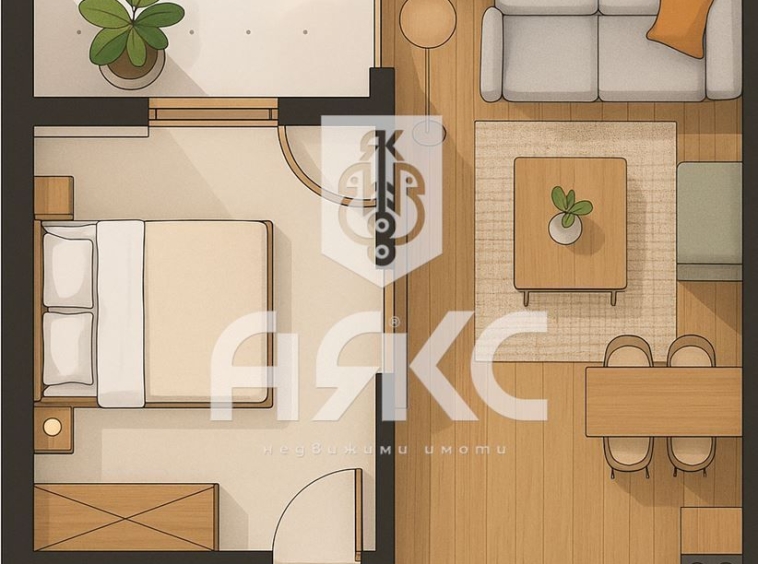 Двустаен апартамент в София, Малинова долина - 60 кв.м за 2100 €/кв.м - Снимка #1