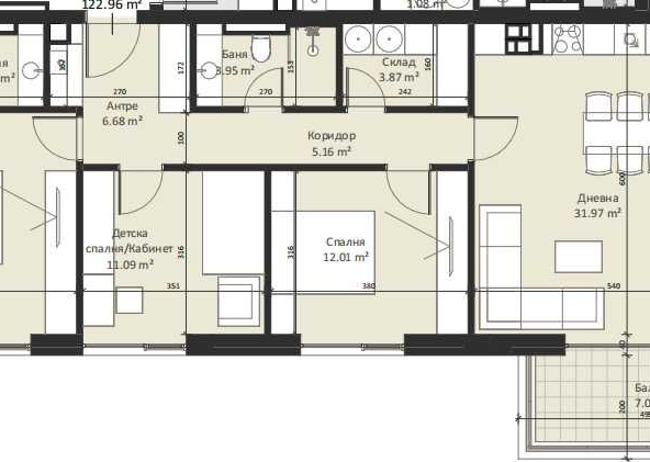 Четиристаен апартамент в София, Малинова долина - 145 кв.м за 1849 €/кв.м - Снимка #1