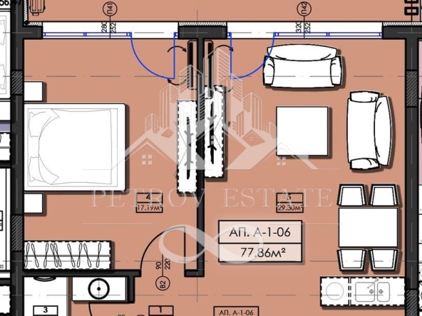 Двустаен апартамент в Велинград - 89 кв.м за 461 €/кв.м - Снимка #1