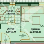 Двустаен апартамент в Айтос - 49 кв.м за 1018 €/кв.м - Снимка #1