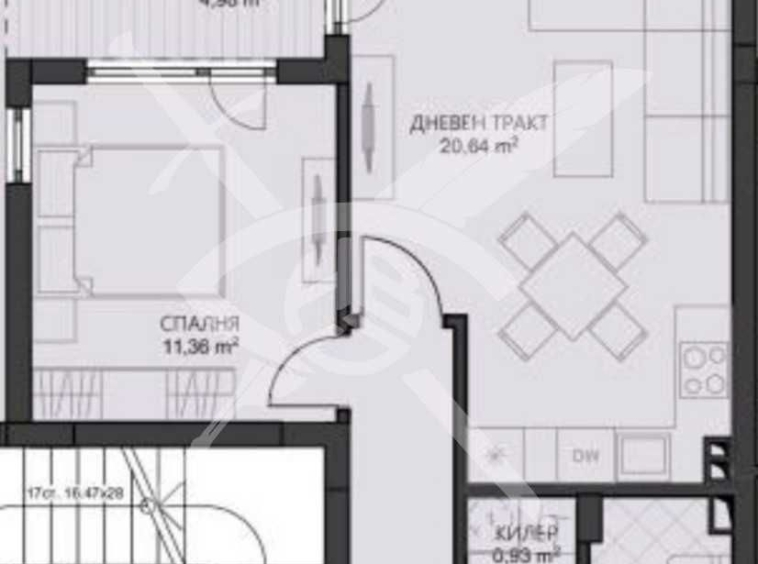 Двустаен апартамент в Варна, Владислав Варненчик - 63 кв.м за 1032 €/кв.м - Снимка #1