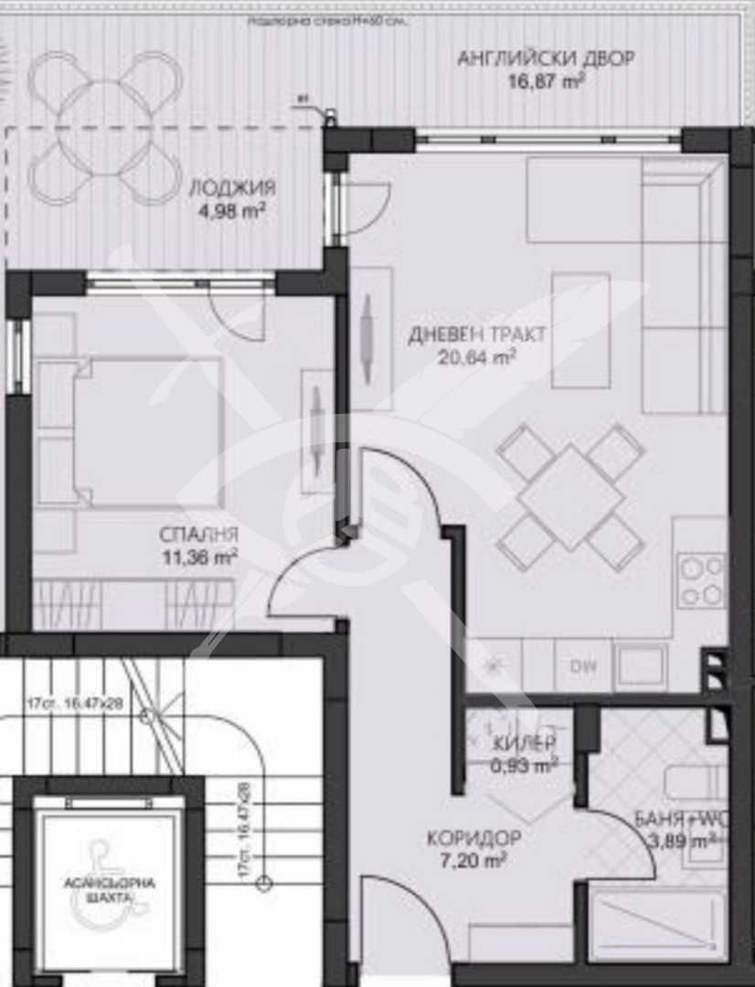 Двустаен апартамент в Варна, Владислав Варненчик - 63 кв.м за 1032 €/кв.м - Снимка #1