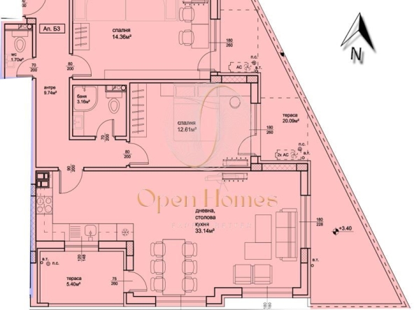 Тристаен апартамент в Пловдив, Христо Смирненски - 135 кв.м за 1208 €/кв.м - Снимка #1
