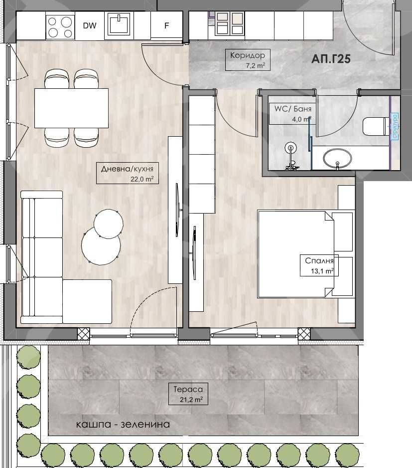 Двустаен апартамент в Пловдив, Кършияка - 85 кв.м за 556 €/кв.м - Снимка #1