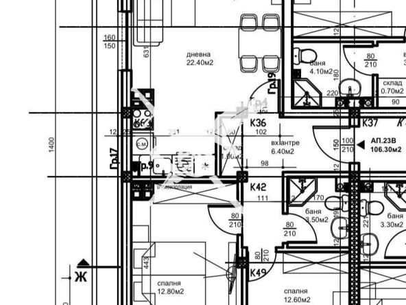Двустаен апартамент в Пловдив, Остромила - 119 кв.м за 924 €/кв.м - Снимка #1
