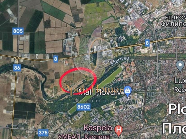 Парцел в Пловдив, Марица Север - 15410 кв.м за 60 €/кв.м - Снимка #1