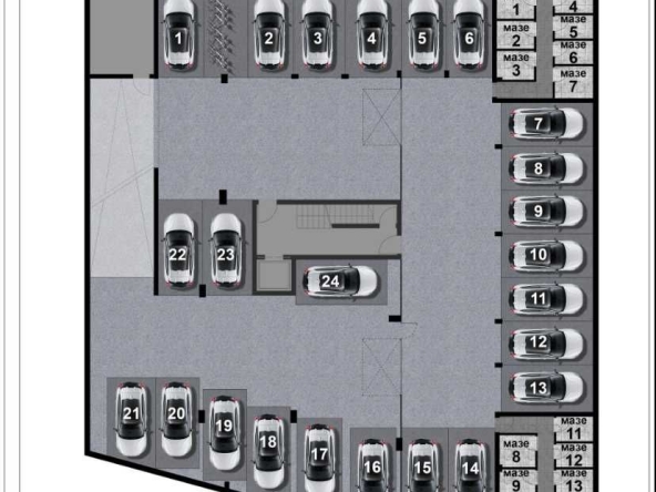 Дава се под наем Гараж / Паркомясто в Стара Загора, Три чучура - юг - 25 кв.м за 20447.94 € - Снимка #1