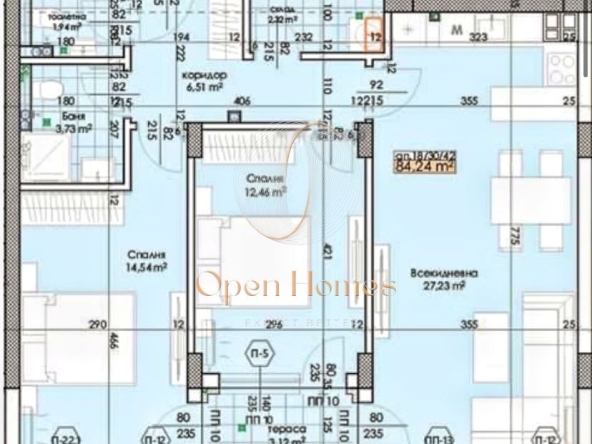 Тристаен апартамент в Пловдив, Тракия - 97 кв.м за 1180 €/кв.м - Снимка #1