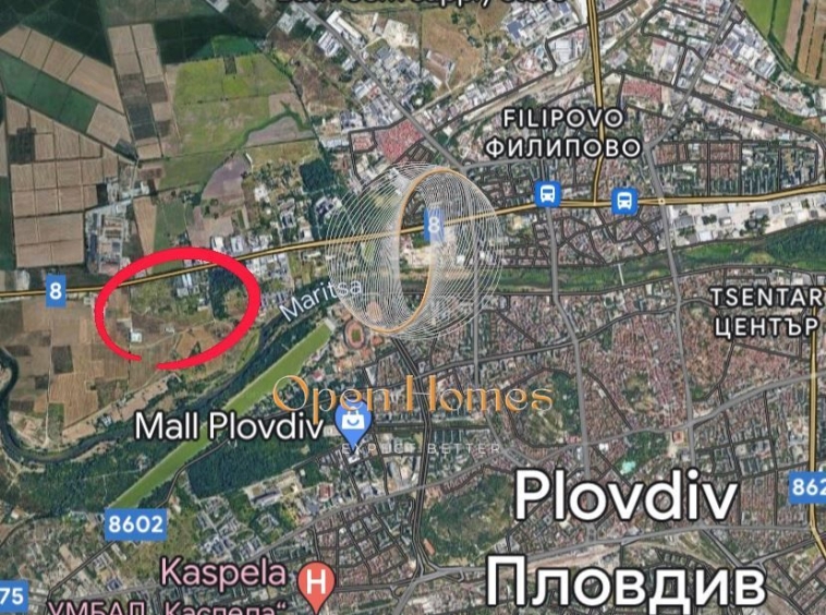 Парцел в Пловдив, Марица Север - 1000 кв.м за 100 €/кв.м - Снимка #1