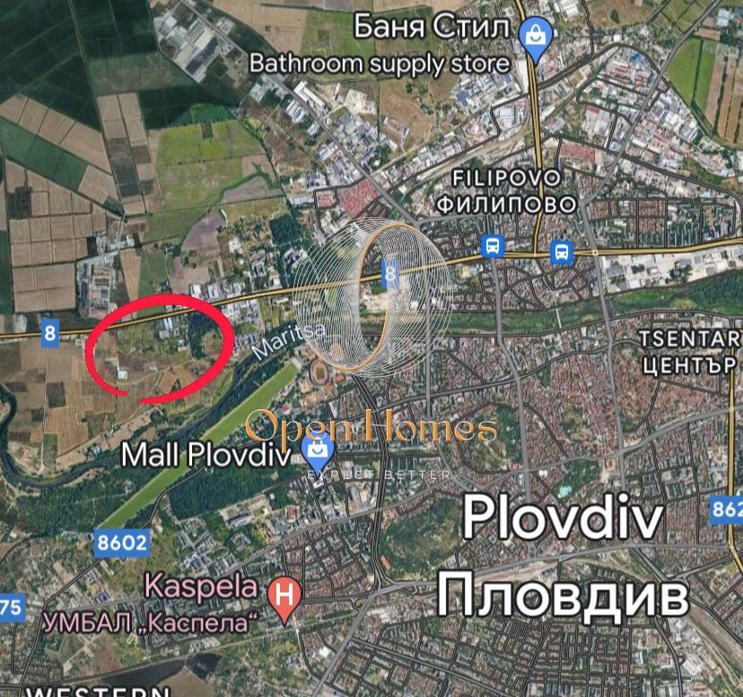 Парцел в Пловдив, Марица Север - 1000 кв.м за 100 €/кв.м - Снимка #1