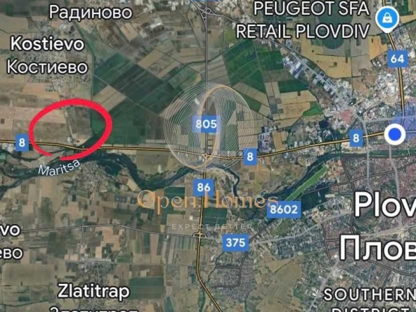 Земеделски имот в с. Костиево, Област Пловдив -  кв.м за 3286 €/дка - Снимка #1