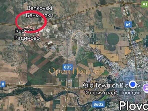 Земеделски имот в с. Радиново, Област Пловдив -  кв.м за 15246 €/дка - Снимка #1