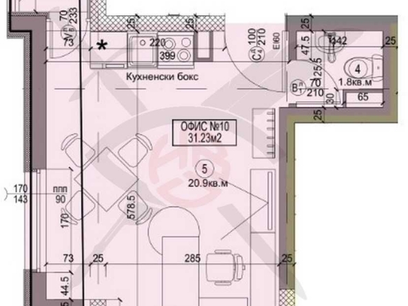 Офис в София, Красно село - 40 кв.м за 1979 €/кв.м - Снимка #1