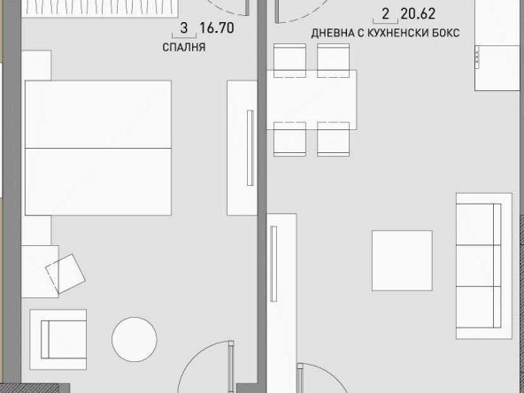 Двустаен апартамент в София, Малинова долина - 69 кв.м за 2615 €/кв.м - Снимка #1