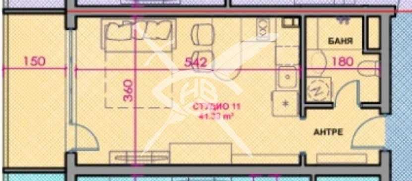 Едностаен апартамент в Поморие - 43 кв.м за 1535 €/кв.м - Снимка #1