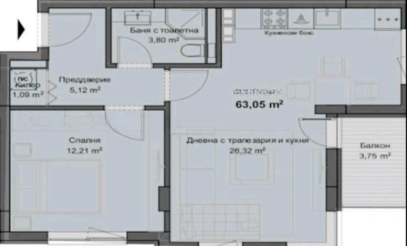 Двустаен апартамент в Пловдив, Кючук Париж - 73 кв.м за 1507 €/кв.м - Снимка #1