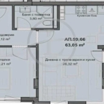 Двустаен апартамент в Пловдив, Кючук Париж - 73 кв.м за 769 €/кв.м - Снимка #1