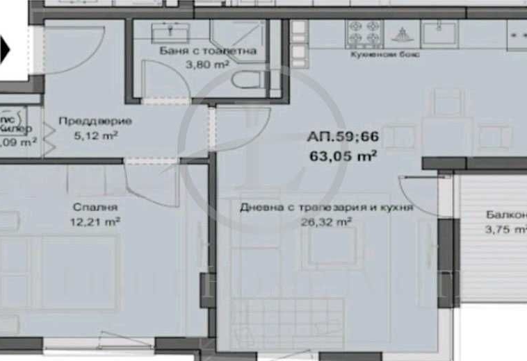 Двустаен апартамент в Пловдив, Кючук Париж - 73 кв.м за 769 €/кв.м - Снимка #1