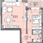 Двустаен апартамент в Пловдив, Гагарин - 73 кв.м за 744 €/кв.м - Снимка #1