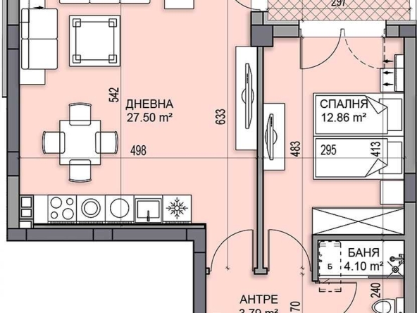 Двустаен апартамент в Пловдив, Гагарин - 73 кв.м за 744 €/кв.м - Снимка #1