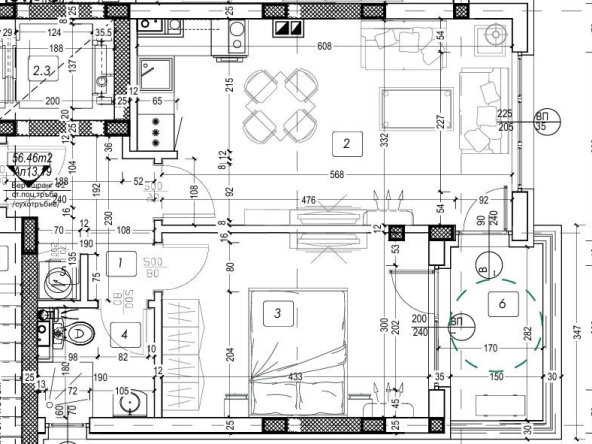 Двустаен апартамент в с. Лозенец, Област Бургас - 66 кв.м за 823 €/кв.м - Снимка #1