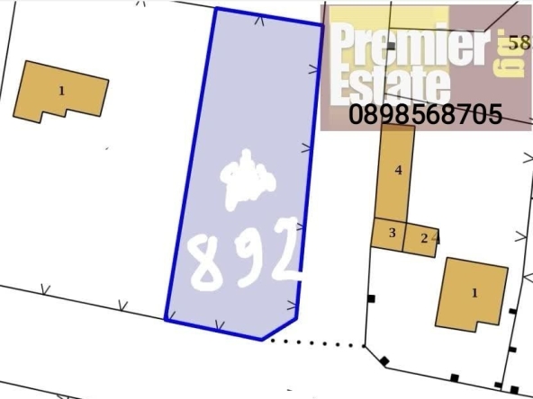 Парцел в Пазарджик, Окръжна болница - 892 кв.м за 13 €/кв.м - Снимка #1