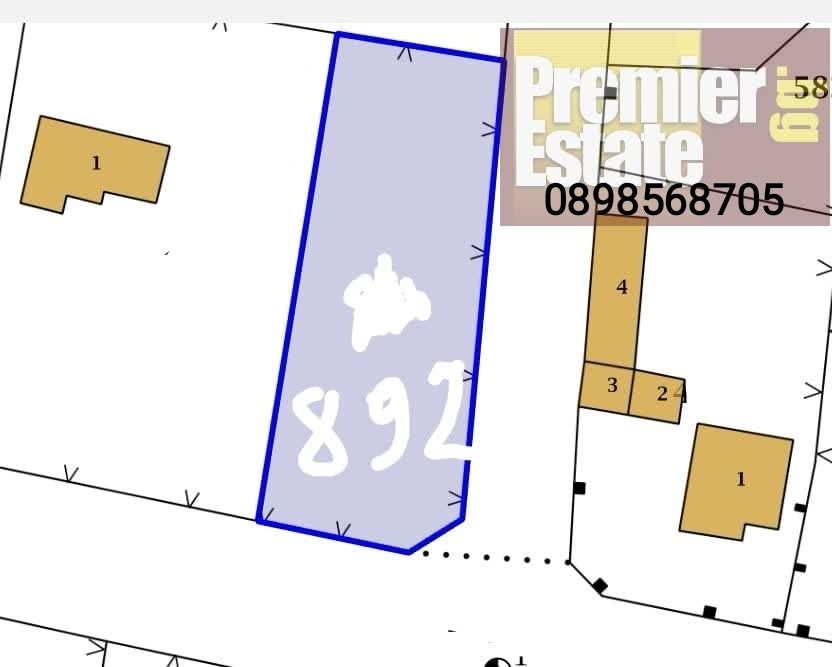Парцел в Пазарджик, Окръжна болница - 892 кв.м за 13 €/кв.м - Снимка #1