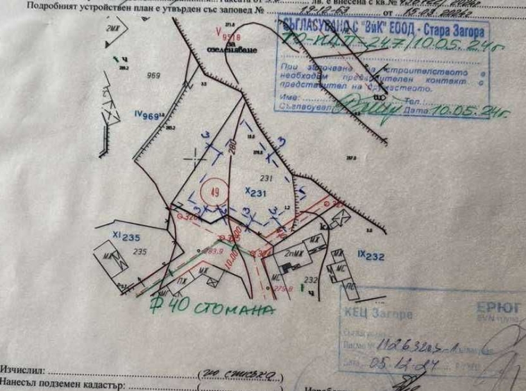 Парцел в с. Хрищени, Област Стара Загора - 1300 кв.м за 10 €/кв.м - Снимка #1
