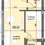 Двустаен апартамент в Пловдив, Тракия - 51 кв.м за 680 €/кв.м - Снимка #1