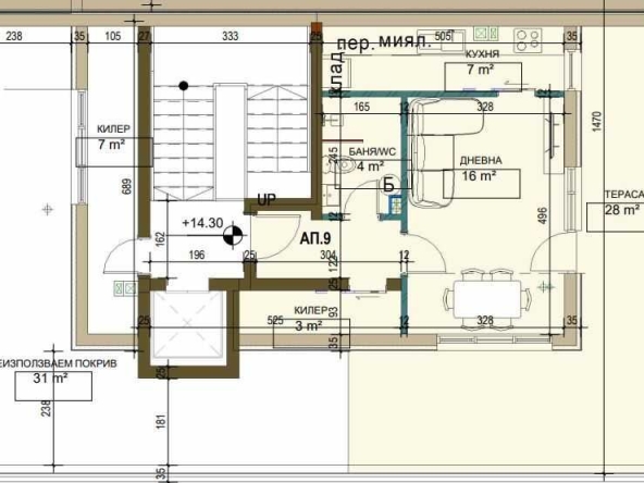 Едностаен апартамент в Търговище, Вароша - 94 кв.м за 1004 €/кв.м - Снимка #1