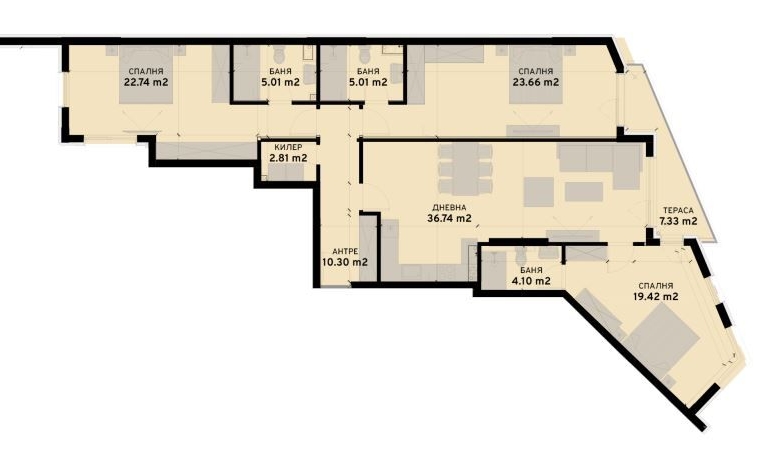 Четиристаен апартамент в София, Овча купел 2 - 176 кв.м за 1554 €/кв.м - Снимка #1