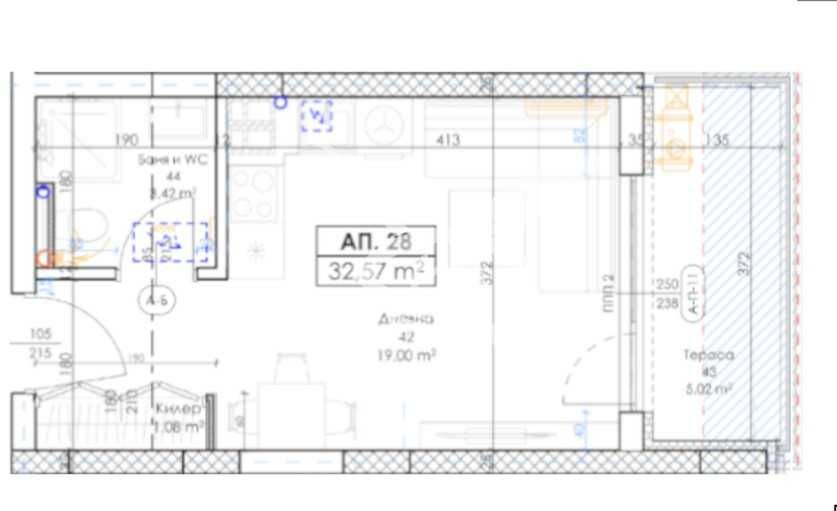 Дава се под наем Едностаен апартамент в Пловдив, Беломорски - 37 кв.м за 40706.67 € - Снимка #1