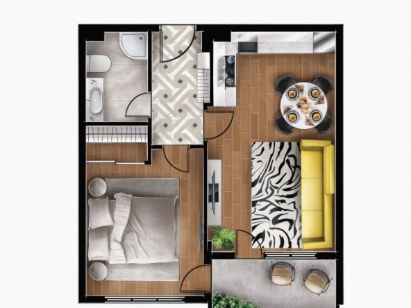 Двустаен апартамент в Банкя - 58 кв.м за 1811 €/кв.м - Снимка #1